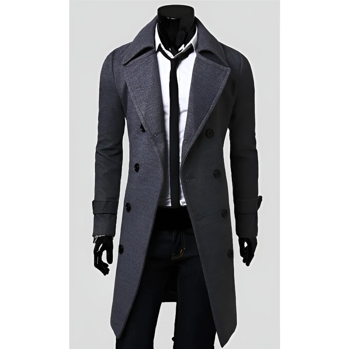 Slim Fit Overcoat - Image 4