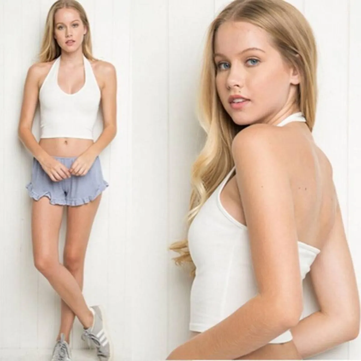 Slim Sleeveless Crop Top - Image 4