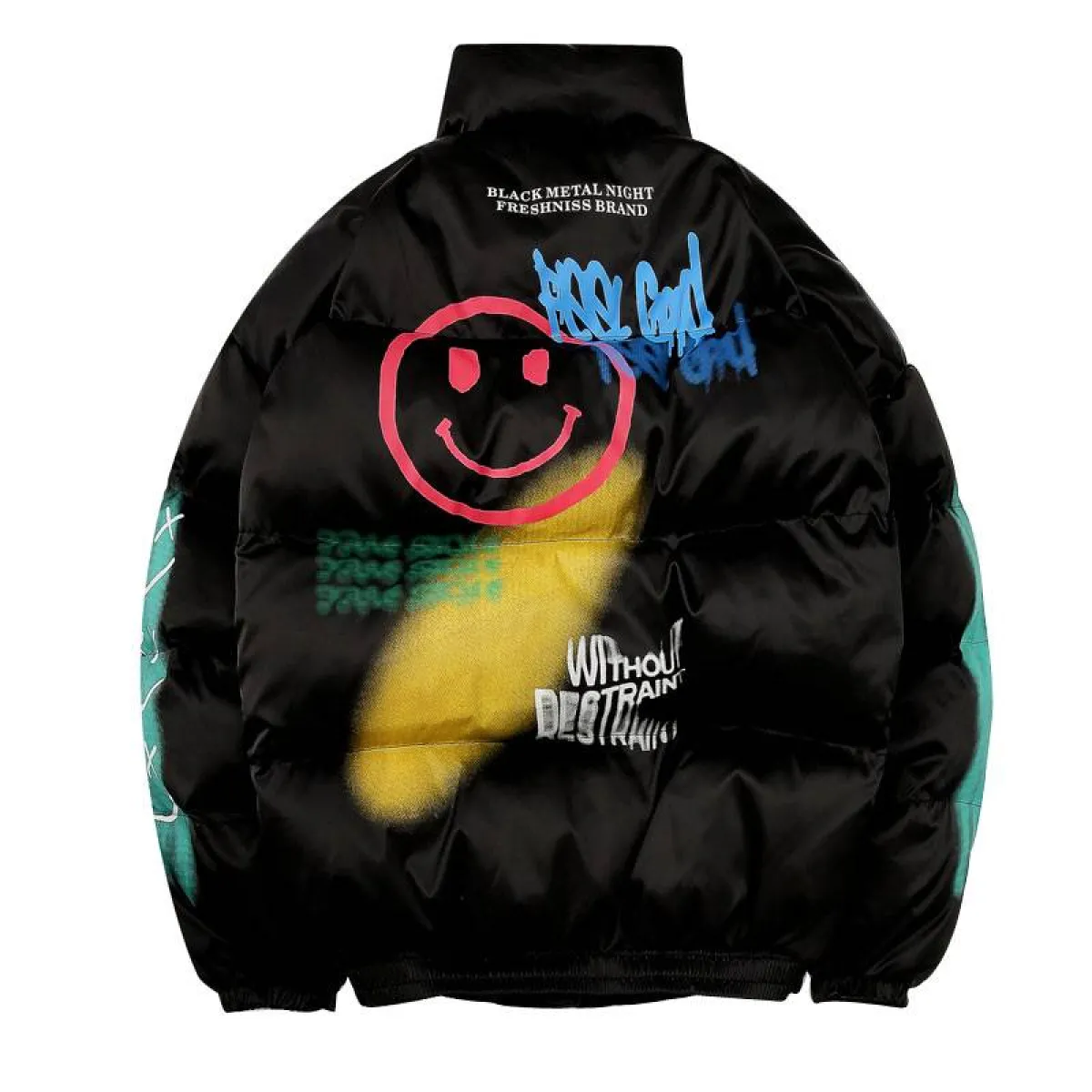 Smiley Face Puffer Jacket - Image 3