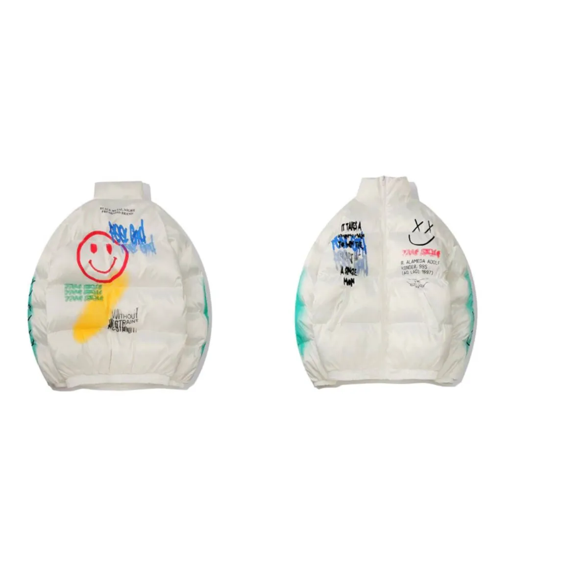 Smiley Face Puffer Jacket - Image 8