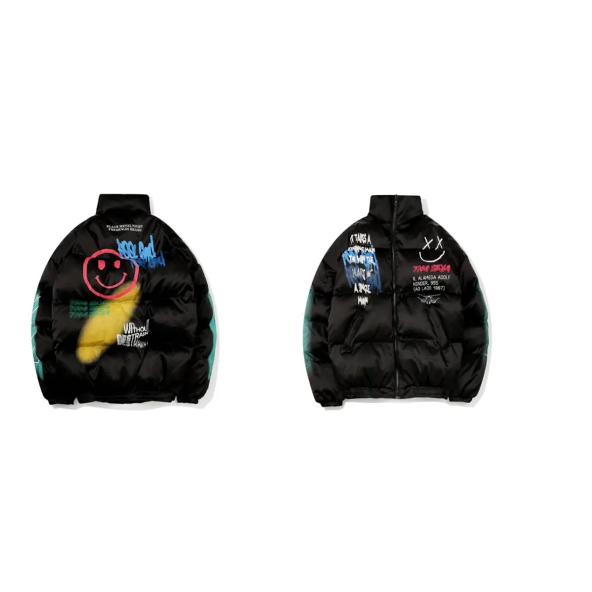 Smiley Face Puffer Jacket - Image 9