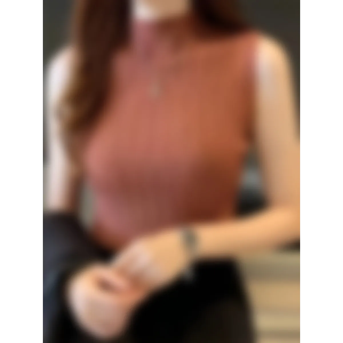 Solid Knitted Vest Tank Tops - Image 9