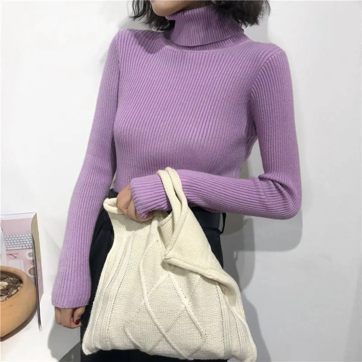 Thick Knitted Sweater - Image 19