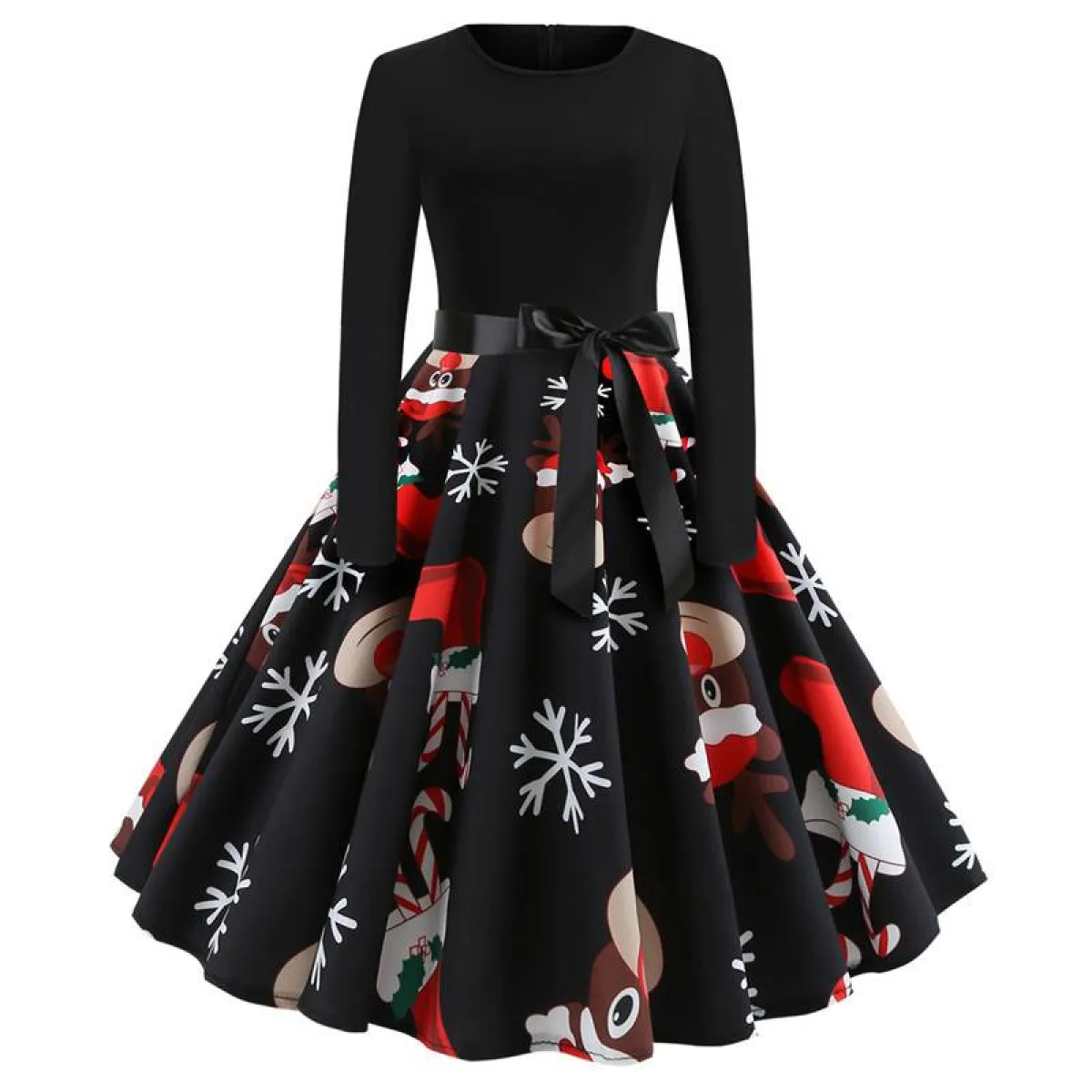 Women's Christmas Styled Swing Dress - Image 25