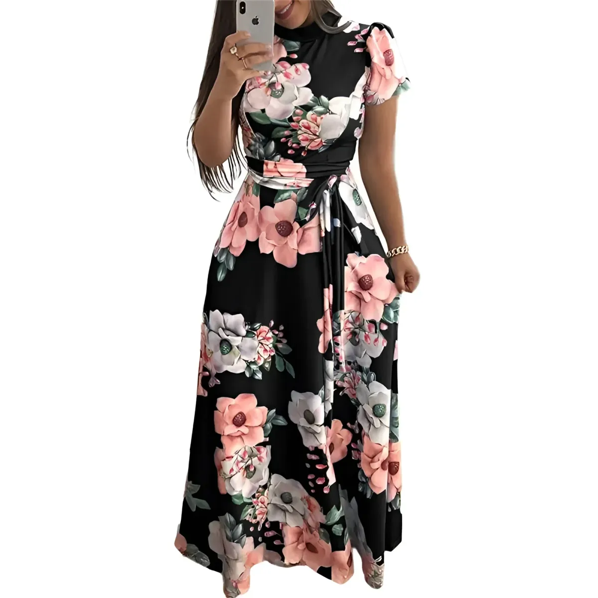 Women's Floral Printed Maxi Dress - Image 7