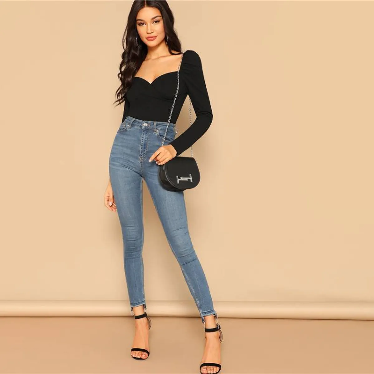 Women's Sexy Black Heart Shaped Top - Image 5